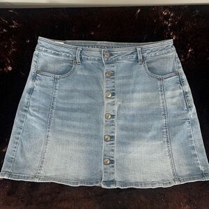 American Eagle Outfitters Light Blue Denim Skirt